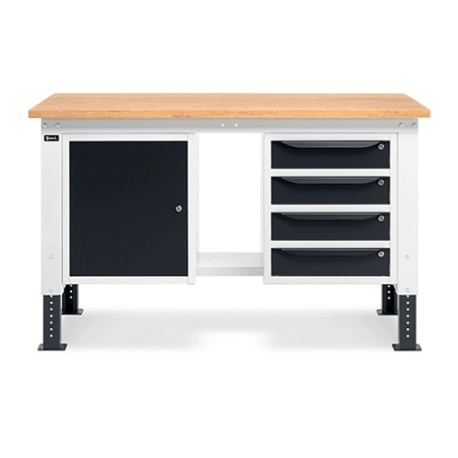 Vendita online Banco Work Up 1505 piano Multiplex mm.1500x750x732/1107H - Grigio RAL7035+RAL7016